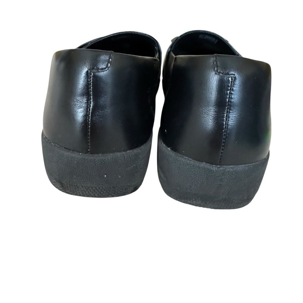 Fitflop Black Leather Slip-On Fringey Sneakerloafer Women's Size 9 - Picture 6 of 7